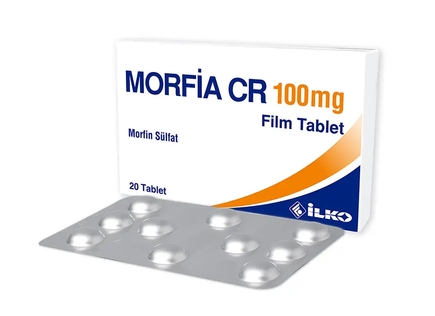 MORFIA CR 100 MG 20 FILM TABLET kutu görseli
