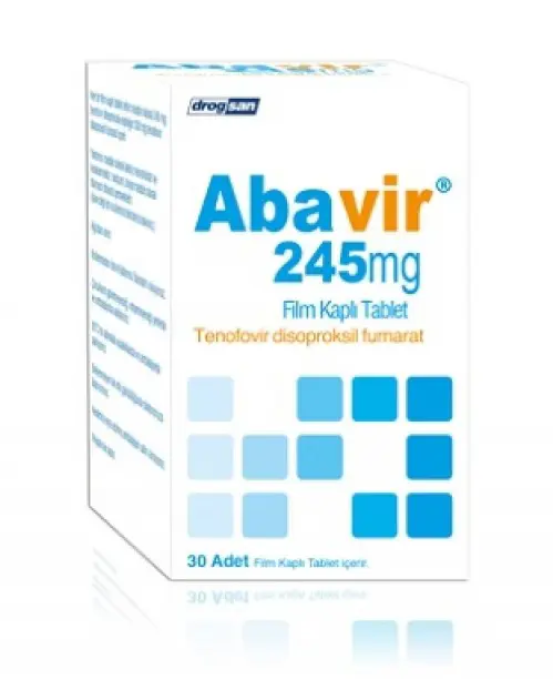 ABAVIR 245 MG 30 FILM KAPLI TABLET kutu görseli