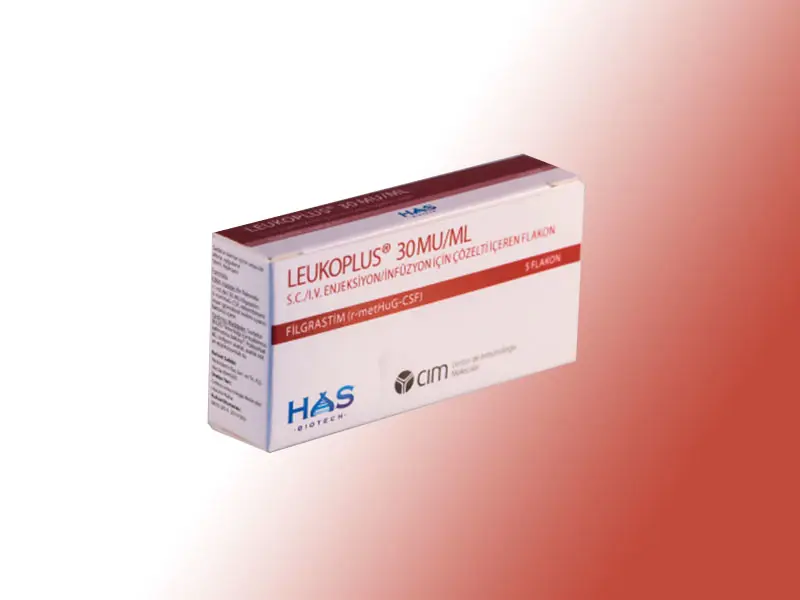 LEUKOPLUS 30 MIU/ML SC/IV ENJEKSIYON/INFUZYON ICIN COZ. ICEREN 5 FLAKON kutu görseli