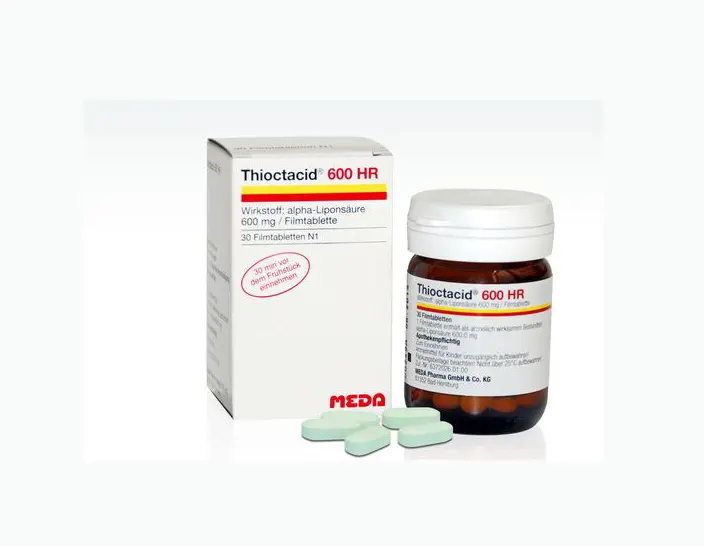 THIOCTACID 600 MG FILM KAPLI TABLET (30 TABLET) kutu görseli