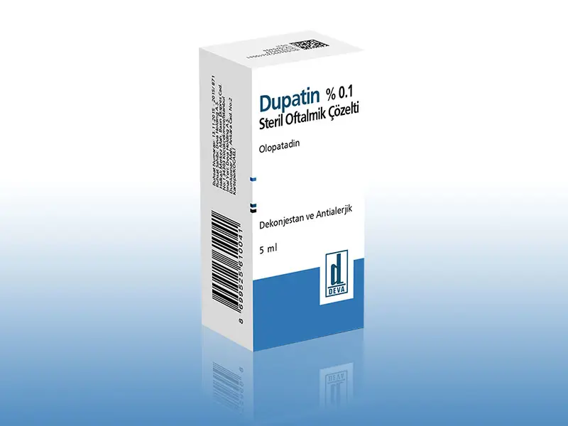 DUPATİN % 0.1 STERİL OFTALMİK ÇÖZELTİ(1ŞİŞE) 5ml kutu görseli
