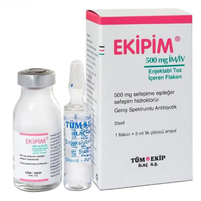 EKIPIM 0,5 GR IM/IV ENJEKTABL TOZ ICEREN 1 FLAKON kutu görseli