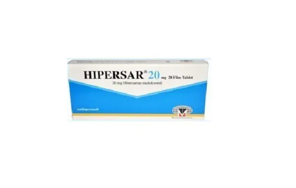 HIPERSAR 20 MG 28 FILM TABLET kutu görseli