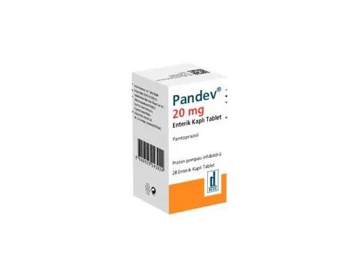 PANDEV 20 MG 28 ENTERIK KAPLI TABLET kutu görseli