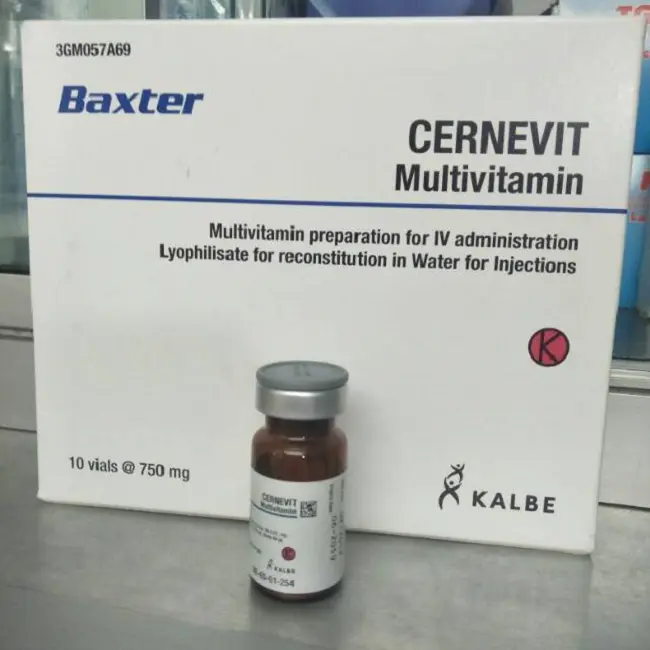 CERNEVIT IV/IM ENJEKSIYONLUK/INFUZYONLUK COZELTI HAZIRLAMAK ICIN LIYOFILIZE  TOZ (4 ADET) kutu görseli