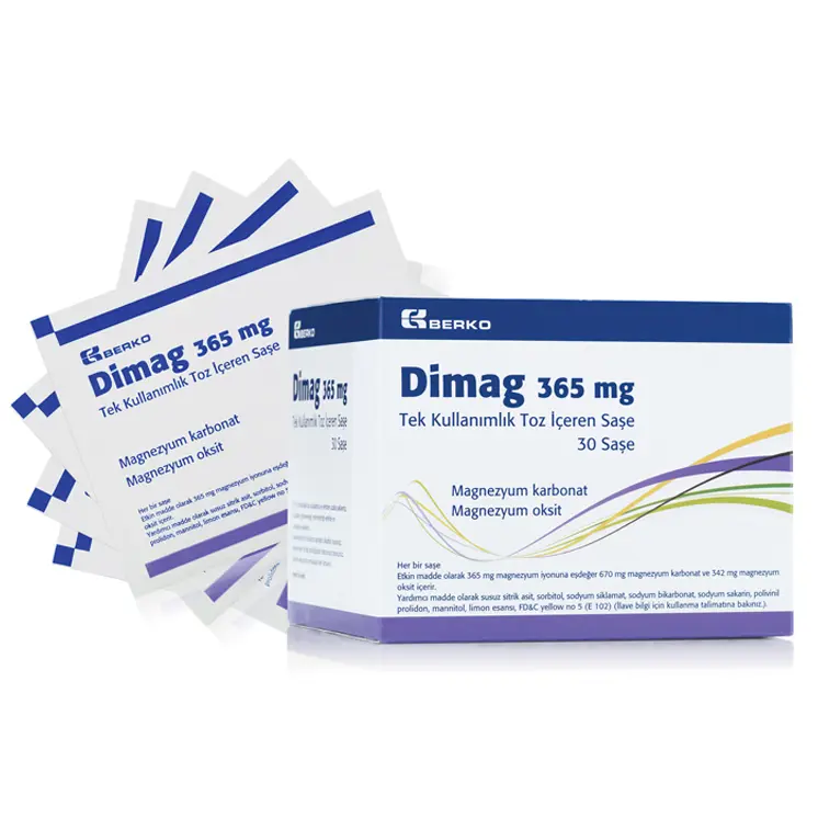 DIMAG 365 MG TEK KULLANIMLIK TOZ ICEREN 30 SASE kutu görseli
