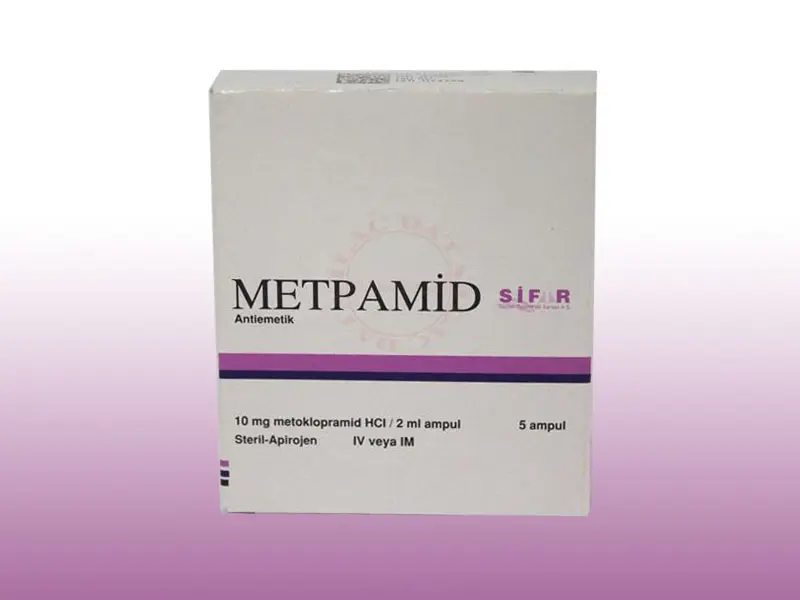 METPAMID 10 MG 5 AMPUL kutu görseli