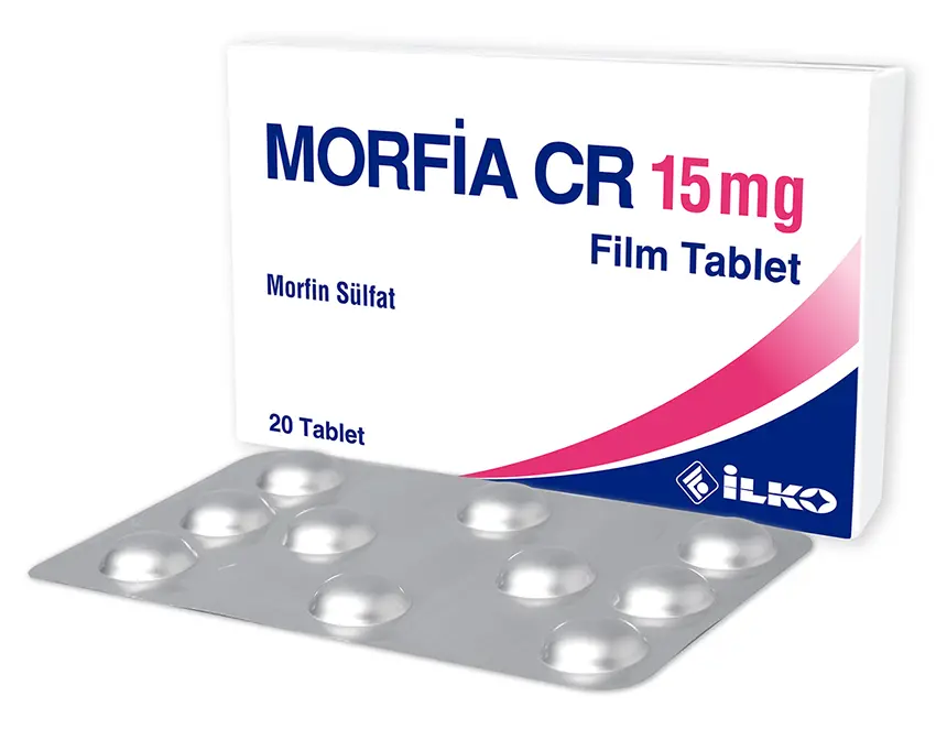 MORFIA CR 15 MG 20 FILM TABLET kutu görseli