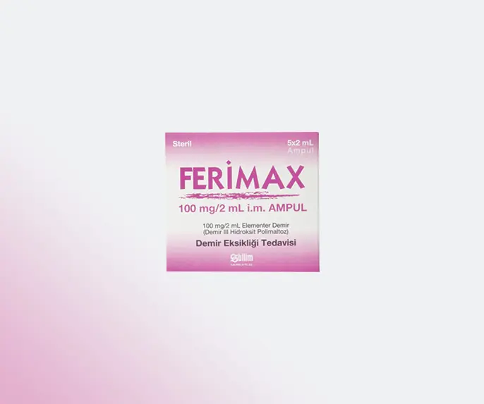 FERIMAX 100 MG/2 ML 5 AMPUL kutu görseli