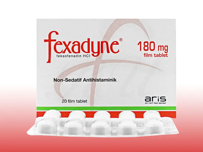 FEXADYNE 180 MG 20 TABLET kutu görseli