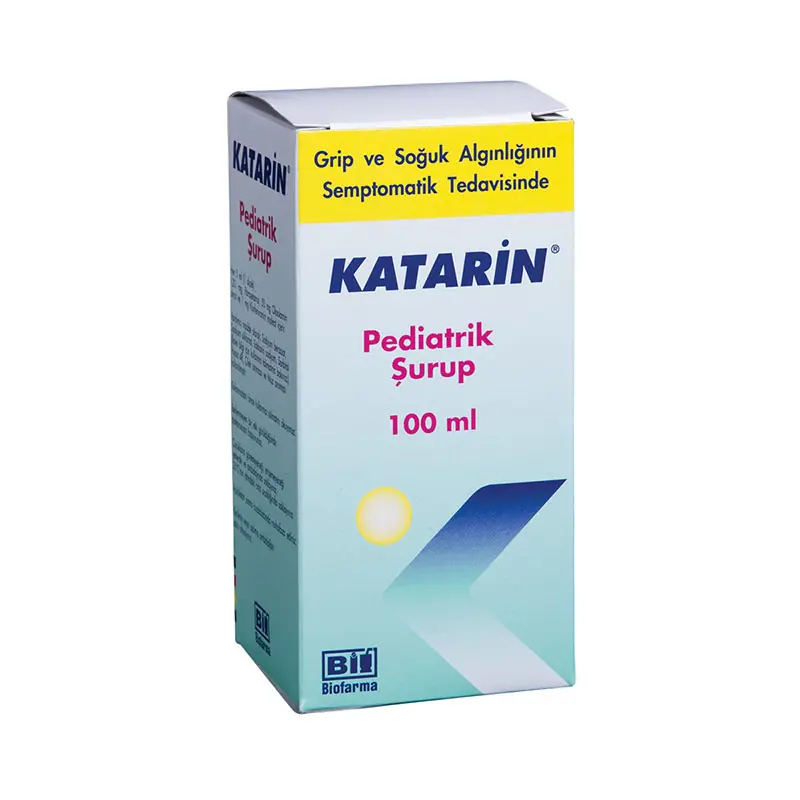 KATARIN 120 MG + 50 MG +1 MG/5 ML PEDIATRIK SURUP, 100 ML kutu görseli