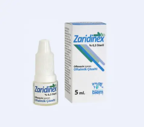 ZARIDINEX %0,3 5 ML STERIL GOZ DAMLASI kutu görseli