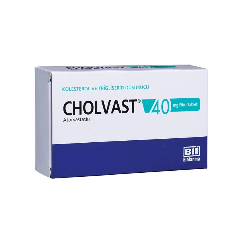 CHOLVAST 40 MG 90 FILM TABLET görseli 2