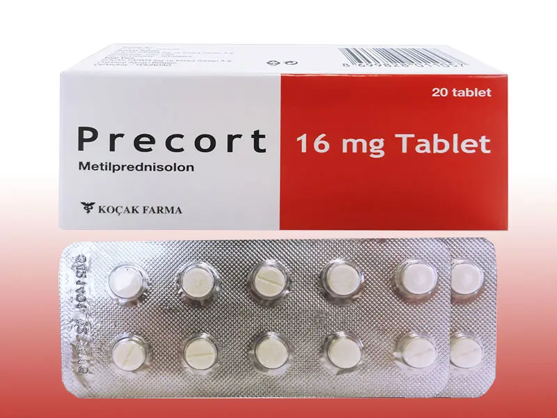 PRECORT 16 MG 20 TABLET kutu görseli