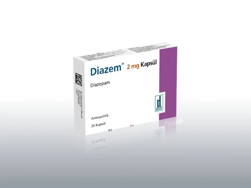DIAZEM 2 MG 25 KAPSUL kutu görseli