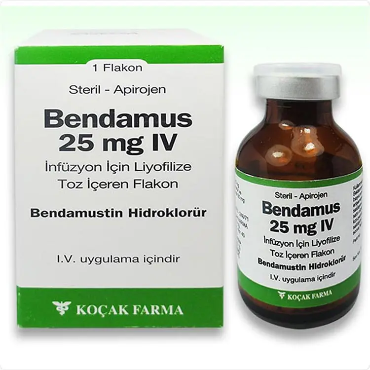 BENDAMUS 25 MG IV INFUZYON ICIN LIYOFILIZE TOZ ICEREN FLAKON kutu görseli