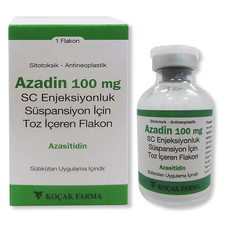 AZADIN  100 MG SC ENJEKSIYONLUK SUSPANSIYON ICIN TOZ ICEREN 1 FLAKON kutu görseli