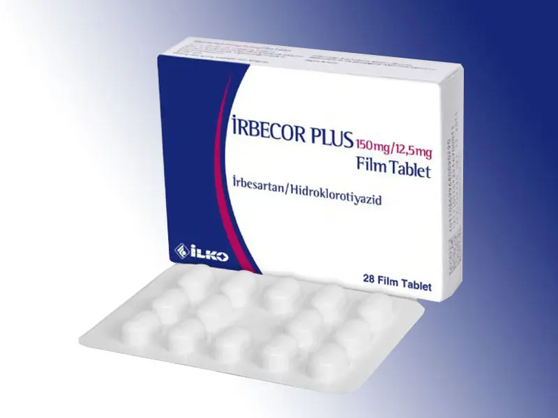 IRBECOR PLUS 150 MG /12,5 MG 28 FILM TABLET kutu görseli