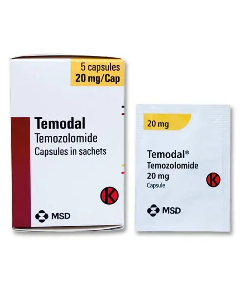 TEMODAL 20 MG 5 KAPSUL kutu görseli