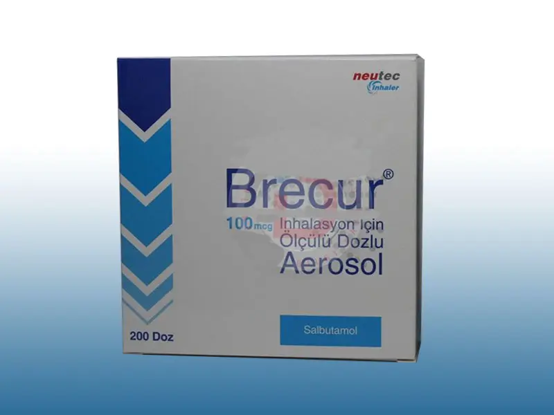 BRECUR 100 MCG INHALASYON ICIN OLCULU DOZLU AEROSOL 200 DOZ kutu görseli