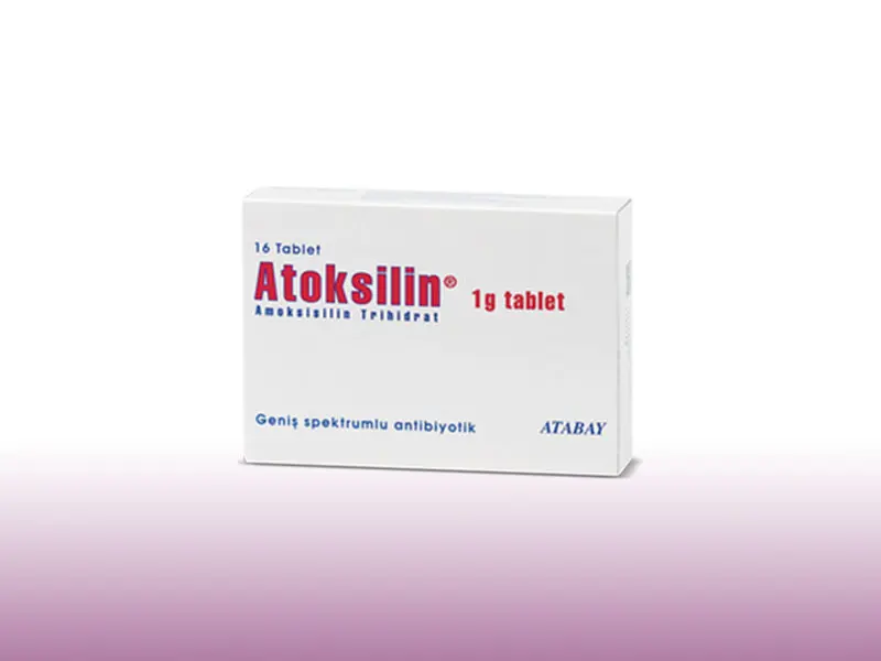 ATOKSILIN 1000 MG 16 TABLET kutu görseli
