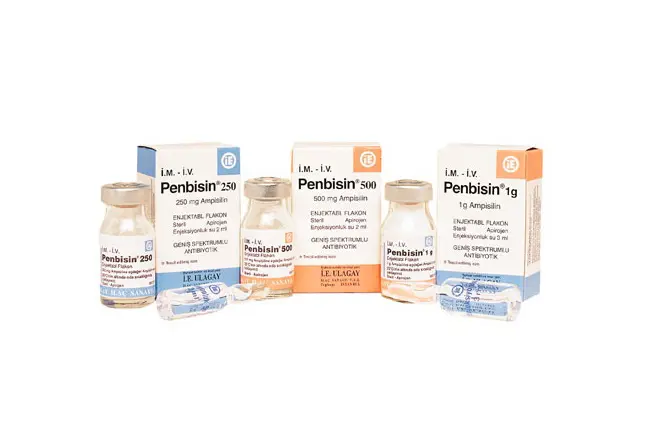 PENBISIN 500 MG ENJEKSIYONLUK COZELTI TOZU (1 FLAKON) kutu görseli