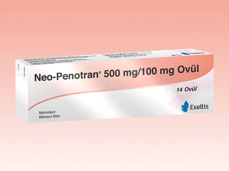 NEO-PENOTRAN 500 MG/ 100 MG 14 OVUL kutu görseli