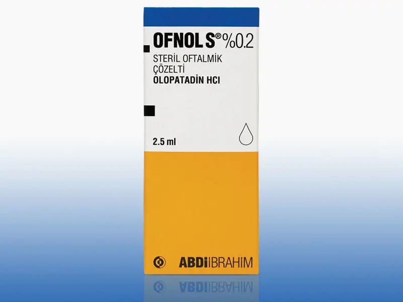 OFNOL-S %0,2 STERIL OFTALMIK COZELTI 2,5 ML kutu görseli